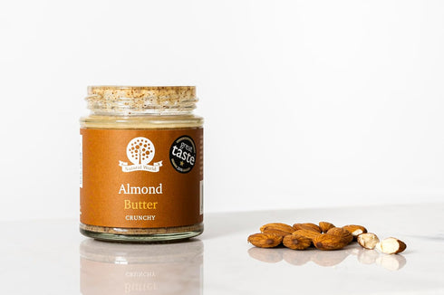 6 Oz (170g) 100% Nutural World - Crunchy Almond Nut Butter Great Taste Award Winner - Pure Single Ingredient