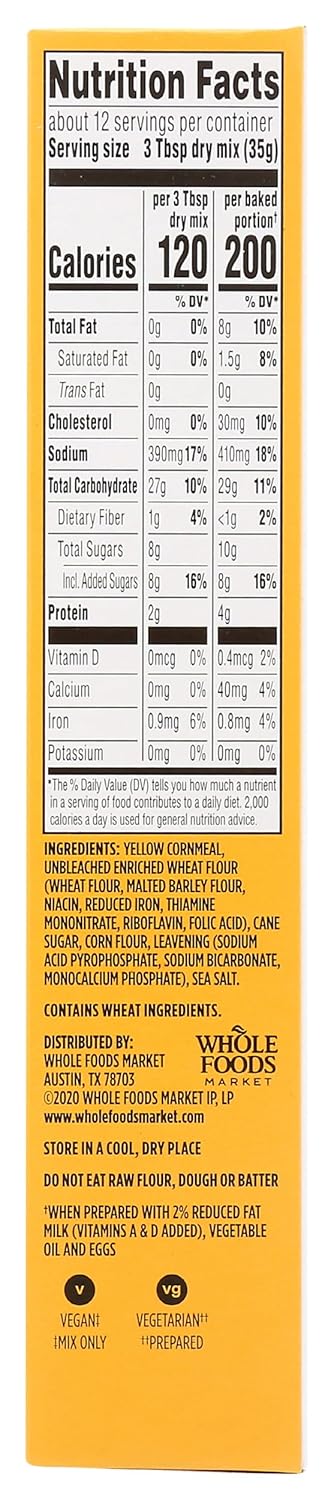 365 15 by Whole Foods Market, Cornbread & Muffin Mix, Ounce