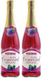 kedem Sparkling 100% Concord Grape Juice, 25.4oz (2 Pack), Kosher, Non Alcoholic, No