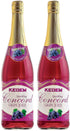 kedem Sparkling 100% Concord Grape Juice, 25.4oz (2 Pack), Kosher, Non Alcoholic, No