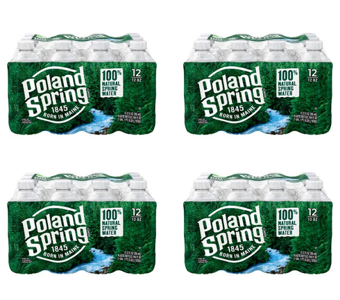 Poland Spring Water Case Bundles (12 oz Case of 12-4 Cases)