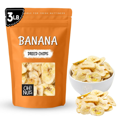 Oh! Nuts Dried Banana Chips - 3 lb - Dried Fruit Slices