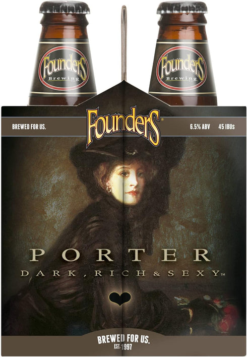 Founders 6pk, 12 Oz Brewing Co, Ale Porter Dark Rich & Sexy, Fl