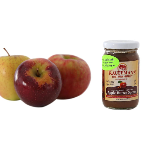 8.5 Oz. (Pack 2 Kauffman Orchards Apple Butter Spread, Made with Pink Lady Apples, Jar of Jars)