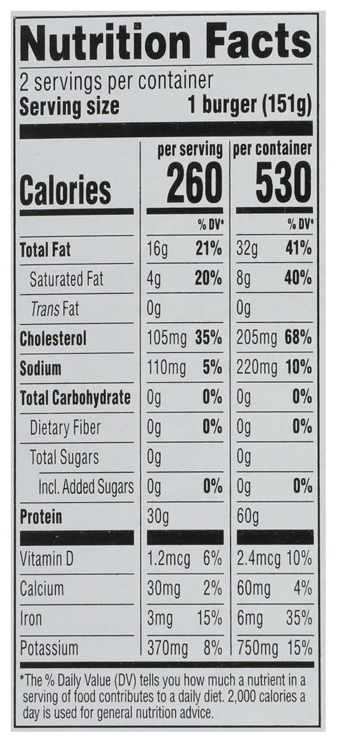 365 by Whole Foods Market 10.67 OZ Plain Turkey Burgers