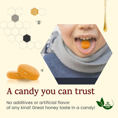 Wellbee's 100% 20 Pack Pure Honey Candy - No Additives - Healthy - Single Ingredient - Paleo Friendly And SCD Approved