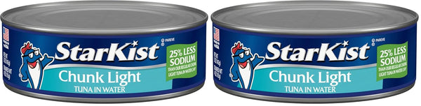 StarKist 25% Less Sodium Chunk Light Tuna In Water, 5 Oz Can,