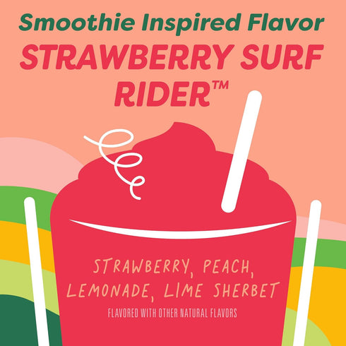16.8 oz (14 Jamba Fruit Flavored Snacks, Strawberry Surf Rider, Smoothie Inspired Flavors, Gluten Free Snack, Pouches)
