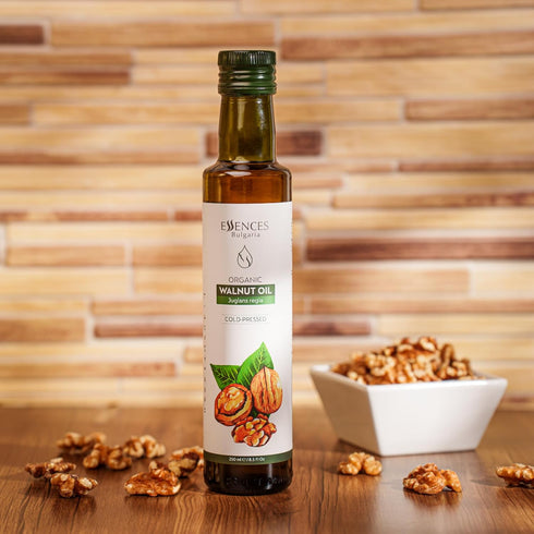 8.5 Oz 250ml 100% Essences Bulgaria Organic Walnut Oil Fl | | Natural Cold-Pressed Oil | Extra Premium Quality |