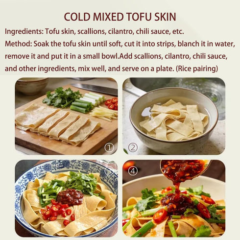 4.23Oz Tofu Skin Sheets,Long Term Soaking Doesn'T Ruin, It'S Powerful,Super Firm Tofu,Low Fat, High Protein