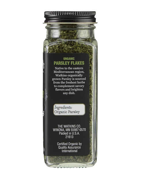 Watkins Gourmet Organic Spice Jar, Parsley Flakes, Non-GMO, Kosher, 0.59 Ounce Jar, 1-Pack