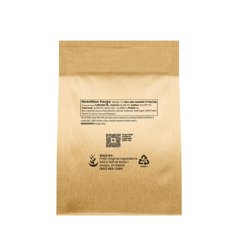 Pure Original Ingredients Konjac Gum Powder and Almond Flour Bundle, Various Sizes, Keto Friendly Ingredients, Extra