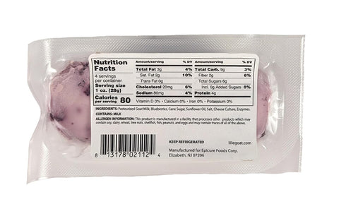 Generic 4 oz (Pack 4) Goat Milk Cheese Blueberry Chevre