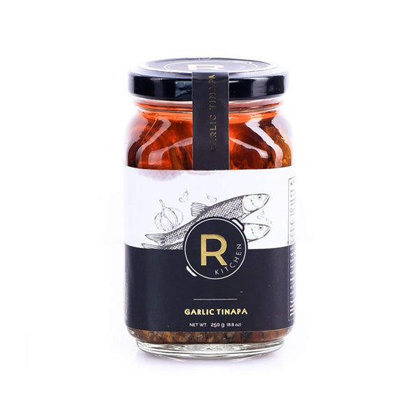 RKitchen Garlic Tinapa - Gourmet boneless smoked herring fillets soaked in garlic and