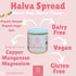 (Pack 2) 20 oz (566g) of Nutchio Halva Spread, Sweet Organic Sesame Seed Butter, Gluten Free, Mediterranean Halva