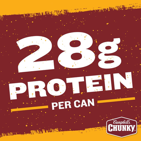 16.5 oz (Pack 12) Campbells Chunky Hot and Spicy Chili With Beans, Can