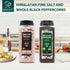39 oz 18 oz, Set Soeos Himalayan Pink Salt Coarse + Organic Black Peppercorns Salt for Grinder Refill, Salt