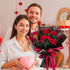 CNLITIHEKA Rose Preserved Flowers Bouquet, Long-Lasting Real Red Roses, Birthday, Valentine's Day, for Mom, Wife