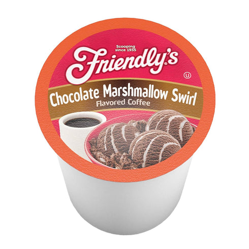 12 Count) Friendly's Flavored Ice Cream Coffee Pods, for Single Serve Brewers (Chocolate Marshmallow Swirl