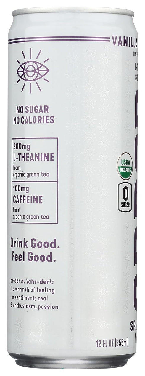 12 Oz Ardor, Water Sparkling Mountain Blackberry Oragnic, Fl