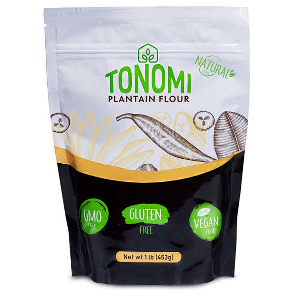Tonomi All Natural Plantain Flour, Certified Grain and Nut-free, Non-GMO, Gluten-Free All-Purpose