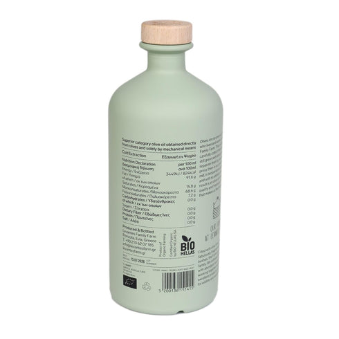 25.4oz 750mL, Levantes Charm Organic Extra Virgin Olive Oil, / Greek EVOO