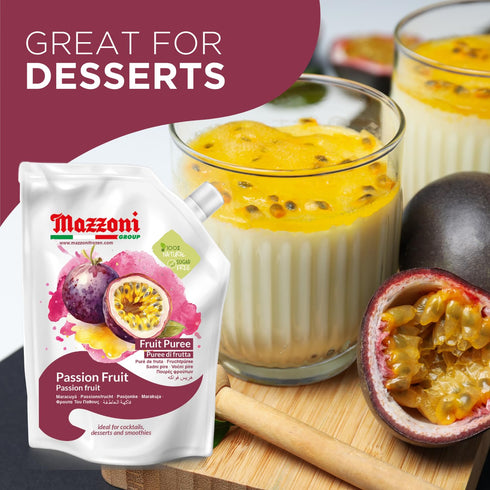 100% Mazzoni - Lime Juice & Passion Fruits Puree - Natural