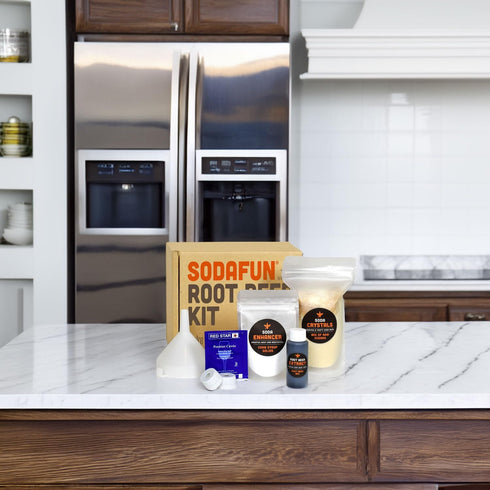 1 SodaFun - Make Classic Root Beer Soda at Home - Complete Starter Kit, Equipment and Supplies - Makes Gallon