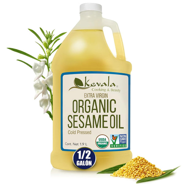 Kevala Organic Extra Virgin Sesame Oil - 64 fl oz - 1/2