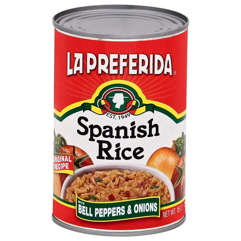 15oz. (Pack 6) La Preferida Canned Spanish Rice (Bold Flavor from Bell Pepper, Onion & Tomato) No Artificial Colors