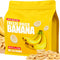 Egcina Freeze Dried Bananas 6oz Crispy Banana Chips, Lightly Sweetened Fruit Snack Resealable