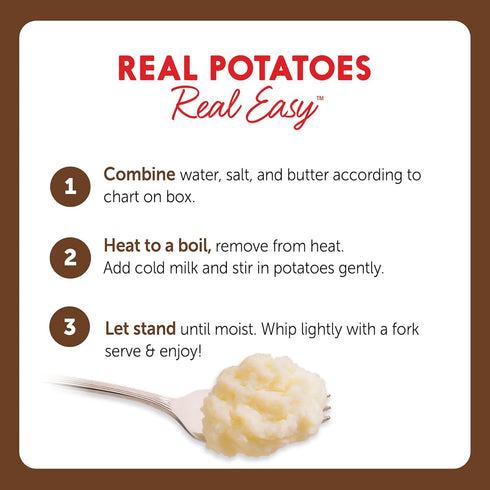 26.20 oz (pack 8) Idahoan Original Mashed Potatoes, Value Size