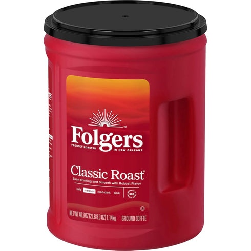 48-Oz Folgers Classic Roast Coffee, Can