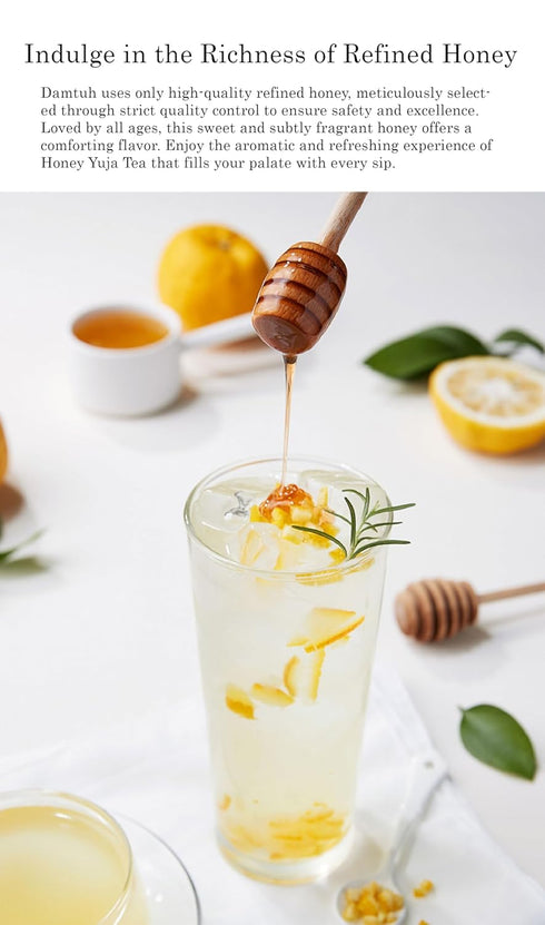 1.7lb Damtuh Honey Citron Tea (Yuja, Yuzu Tea) Traditional Korean Citron Honey Tea Base, Fruit Preserve