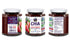 Pack 3, World of Chia Premium Chia Seeds Jam Variety - Strawberry, Raspberry & Blackberry Jams and Preserves - All