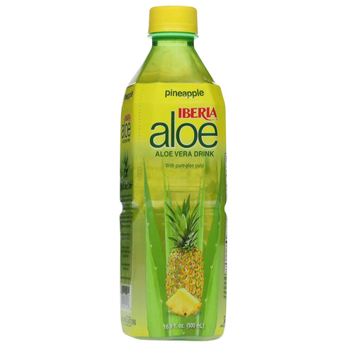 Iberia Aloe Vera Juice Drink, Pineapple, 16.9 Fl Oz (Pack of 24)