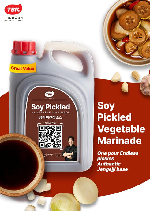7.1 lb (3.2 TBK THEBORN Soy Pickled Vegetable Marinade, Quick Pickle Brine for Onions, Radish, Cucumbers, Jalapenos