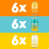 Pack, 12 Oz (Pack 18) bubly Sparkling Water, Citrus Variety Zero Sugar & Zero Calories, Seltzer Water, Fl Cans