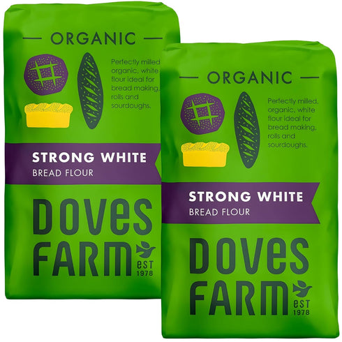 Doves Farm Organic Strong White Bread Flour 3.3 lb / 1.5 kg