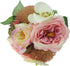 8" (1, Artificial Mix Roses Hydrangeas Orchids Wedding Bouquet Centerpiece Pink)