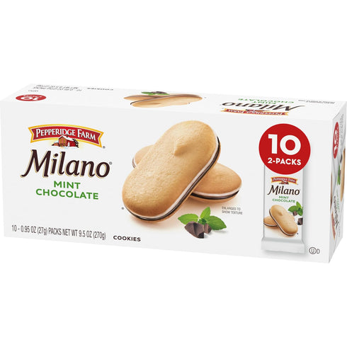 10 Packs, 2 Pack Pepperidge Farm Milano Cookies, Mint, Cookies per
