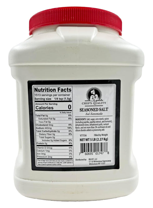 Chef's Quality 5 lbs Seasoning Salt (U)