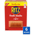 6 (72 Packs) RITZ Fresh Stacks Original Crackers, Bulk Travel Snacks, Family Size, Boxes Multi Snack