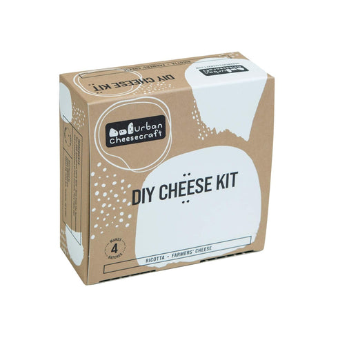 Mini DIY Cheese Kit - Ricotta & Farmers' Cheese, 4 Batches, Make Cheese in 30 Minutes, Vegetarian & Gluten Free