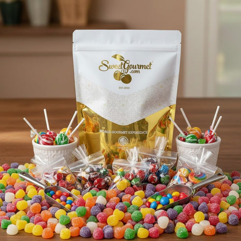 6 4 SweetGourmet Spice Drops Candy, Old-Fashioned Gumdrops, Flavors Jelly Candy, Pounds Bag