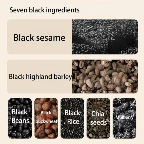 (700g/1.5lb) XCVFDVOR Black Sesame Walnut Black Bean Powder Black Sesame Powder Walnut Powder Black Bean Powder