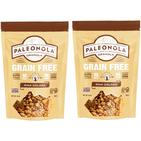 Paleonola Pina Colada Grain Free Granola, 10 Oz Resealable Bag (Pack of