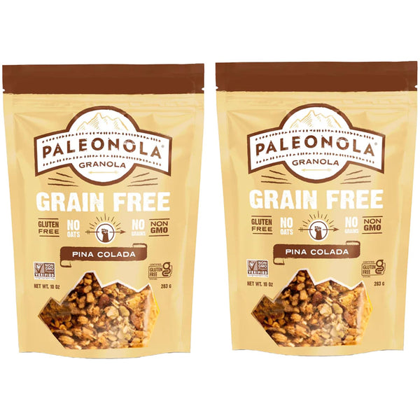 Paleonola Pina Colada Grain Free Granola, 10 Oz Resealable Bag (Pack of