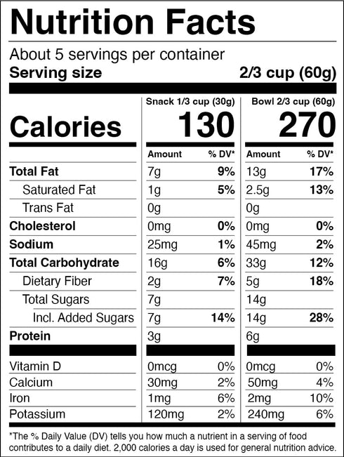 11oz Jessicas Almond Cherry Granola - Handmade, Non-GMO, Gluten-Free, Whole Grain
