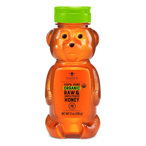 Nate's Organic 100% Pure, Raw & Unfiltered Honey - USDA Certified Organic